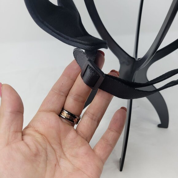 Motorcycle Cartman HY-808-2 Half Helmet Glossy Black Eagle Sz XL 61-62cm DOT - Picture 9 of 11